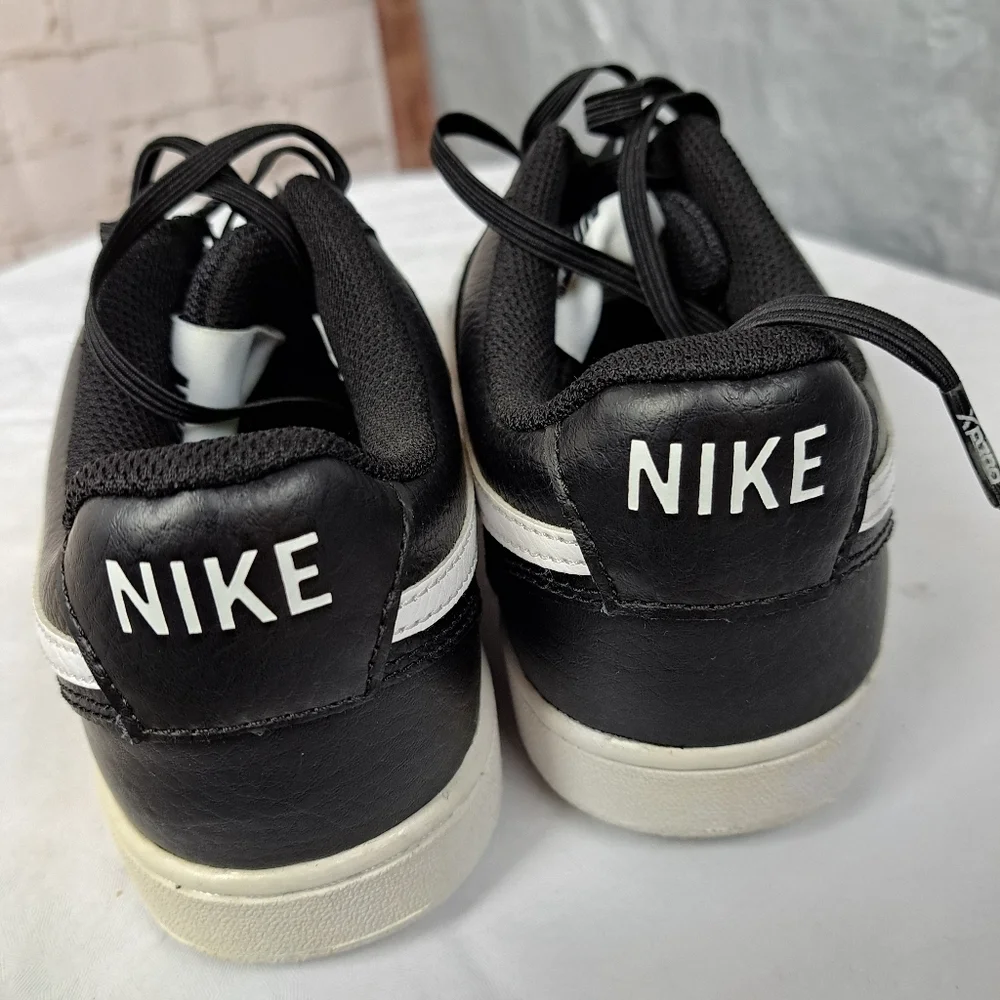 Nike Court Vision Low Black White Sneakers - Picture 4 of 9